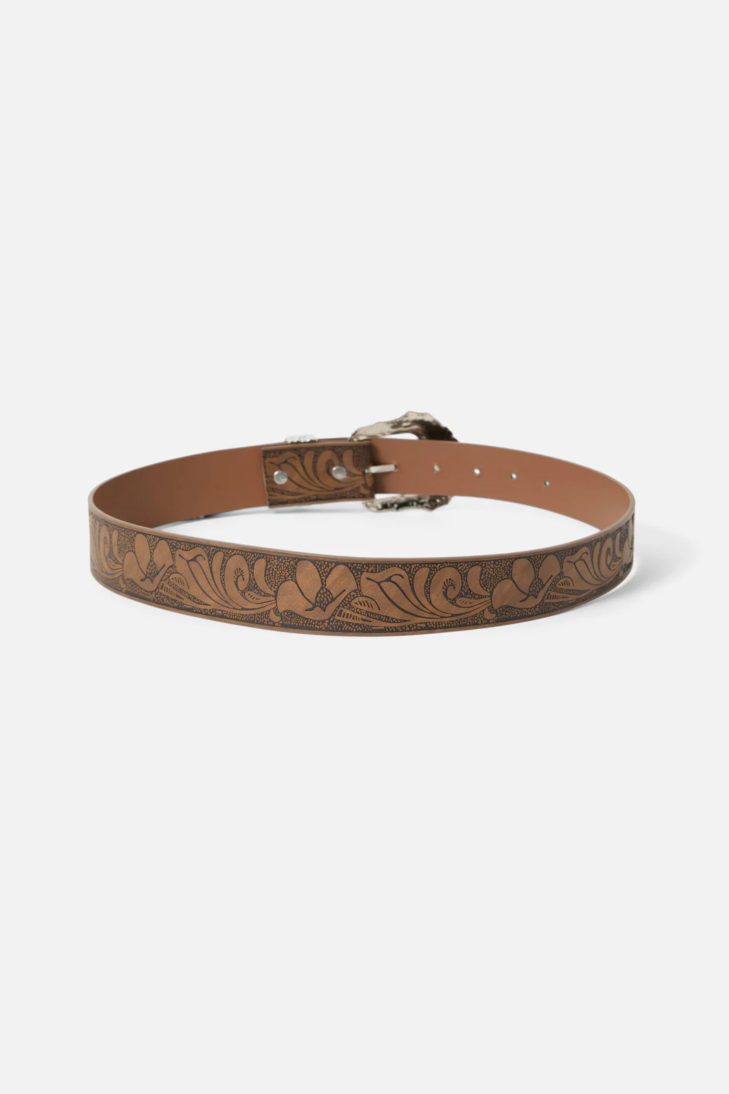 Embossed Buckle Belt - Image 2