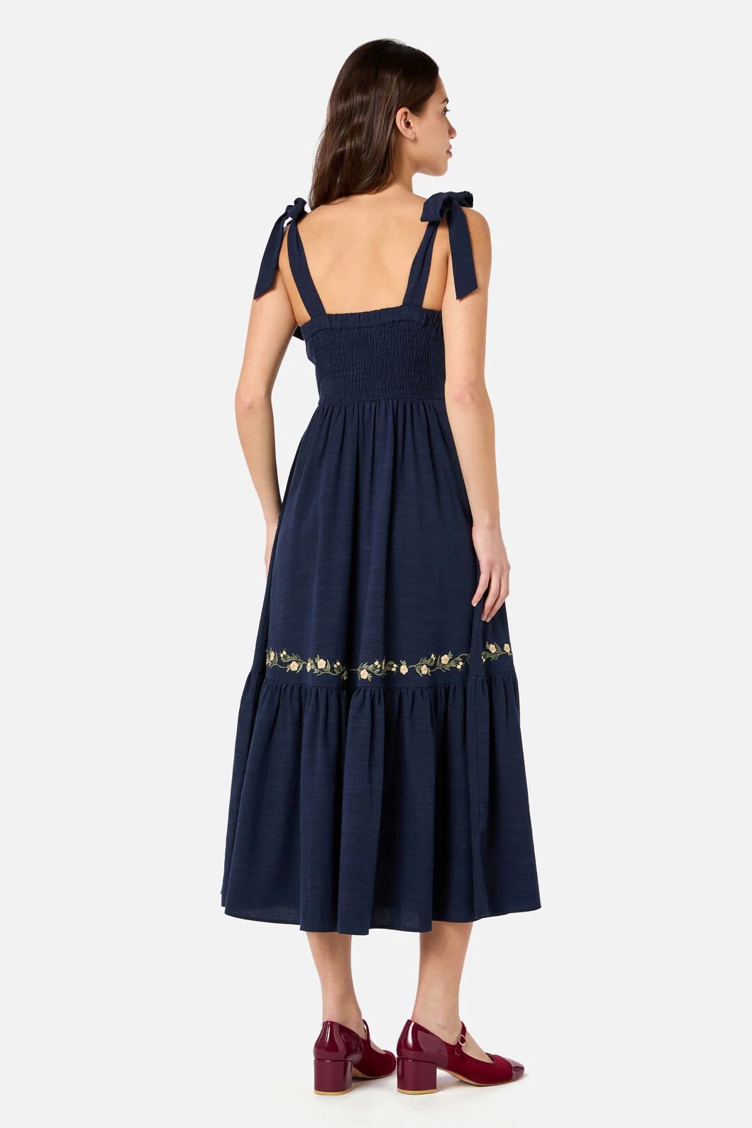 Esme Embroidered Midi Dress - Image 4