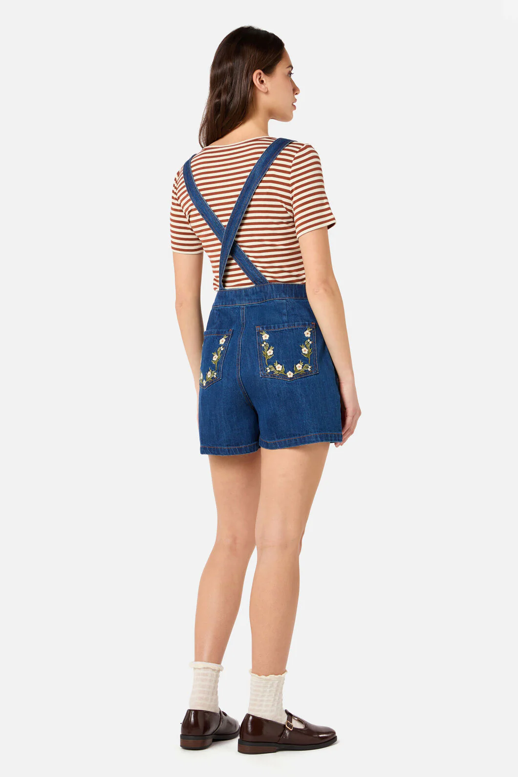 Esme Embroidered Short Overall - Image 7