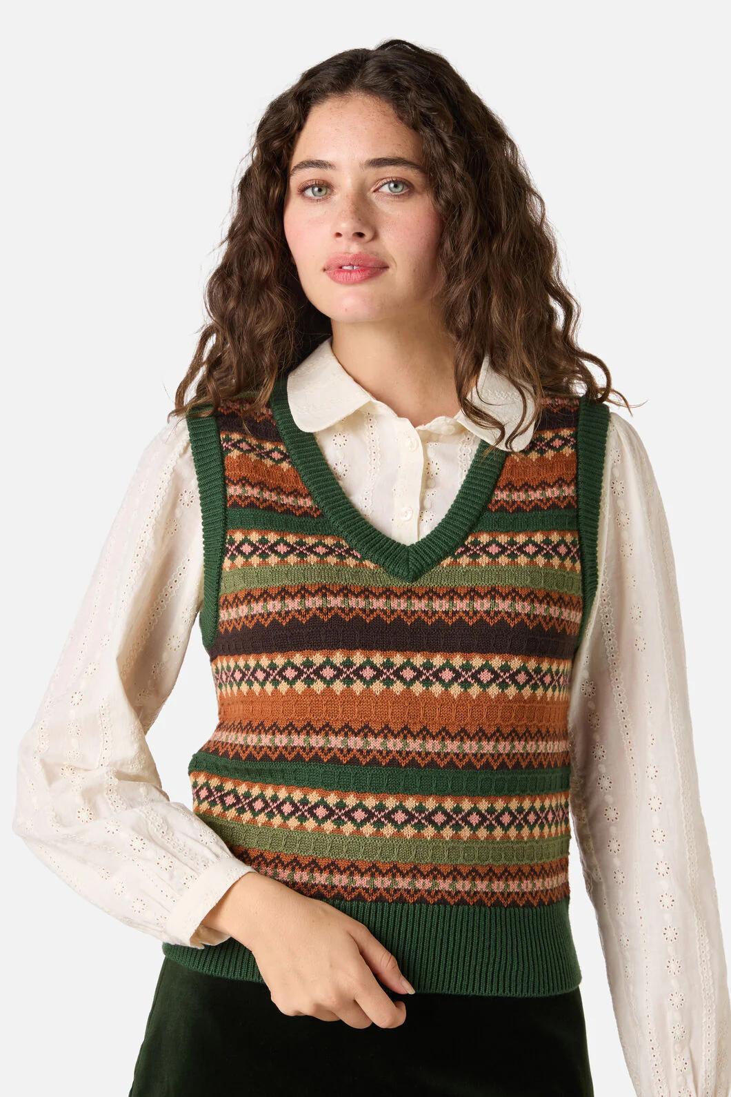 Fairisle Knit Vest