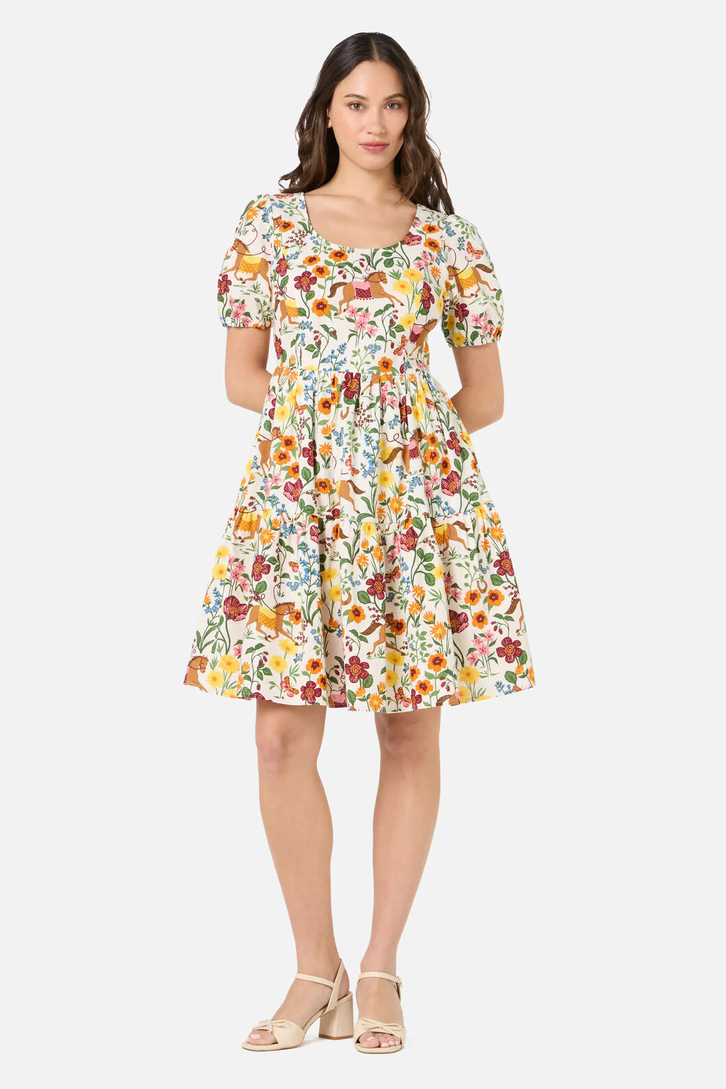 Fancy Horses Tiered Mini Dress - Image 4