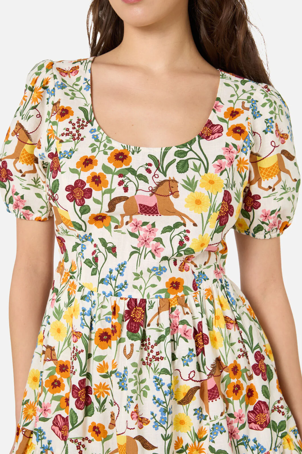 Fancy Horses Tiered Mini Dress - Image 7