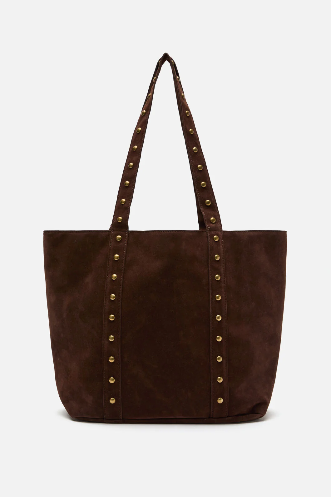 Faux Suede Stud Tote - Image 5