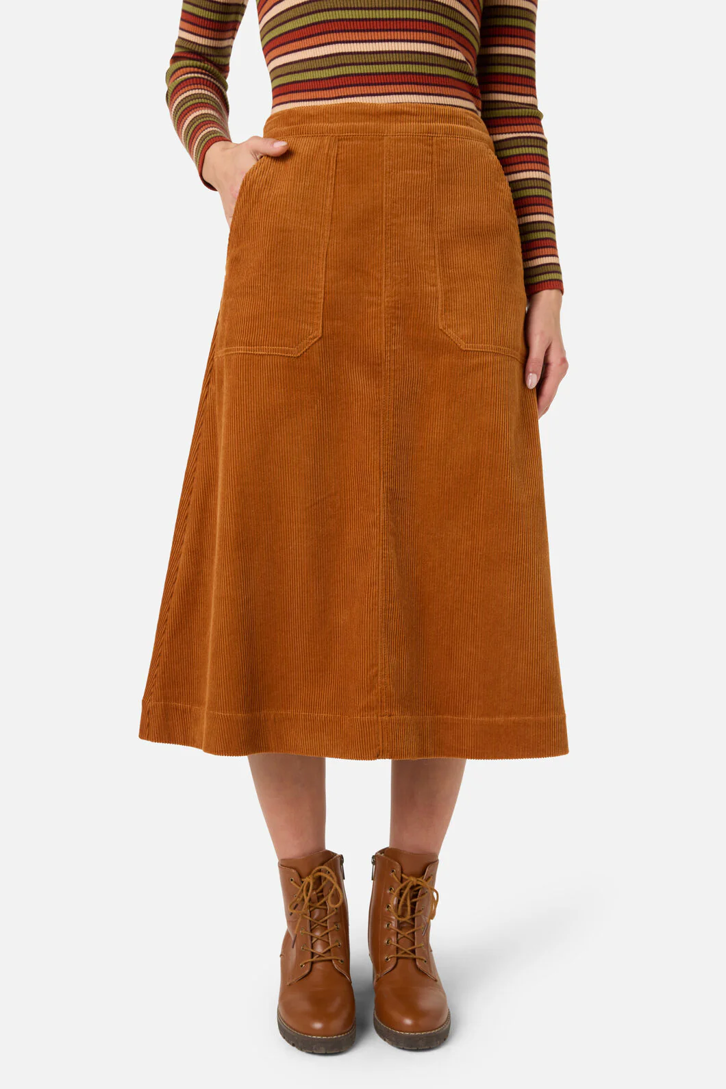 Felicity Cord Midi Skirt - Image 2