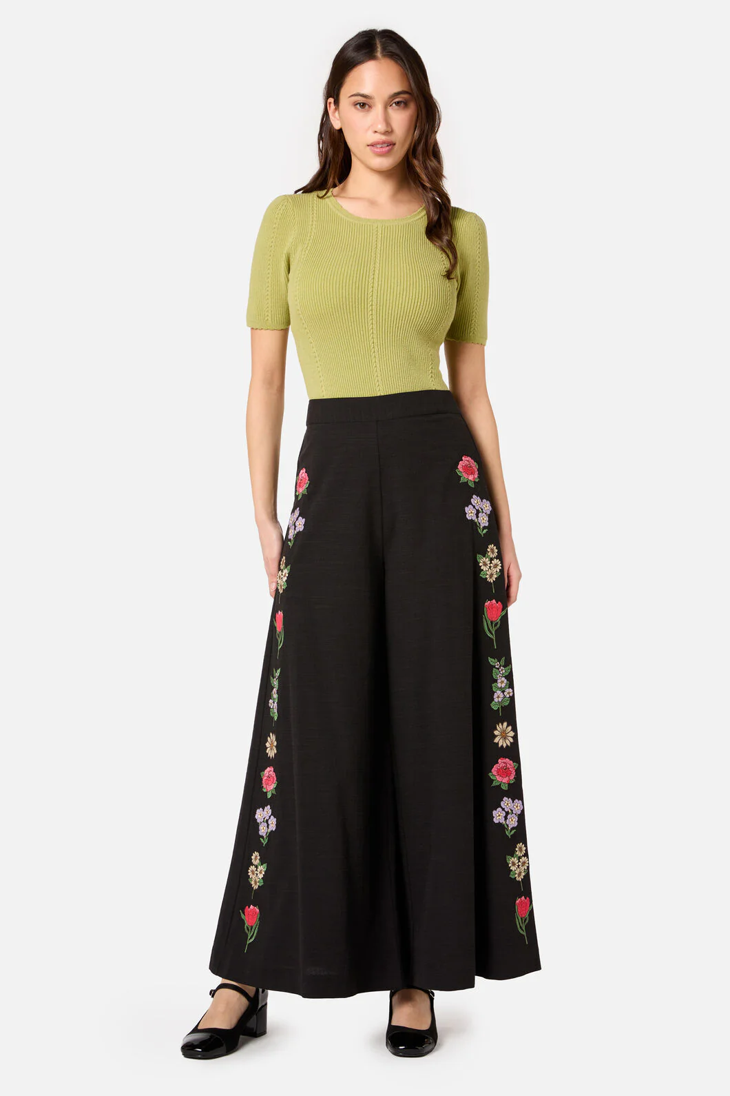 Fleur Embroidered Pant - Image 3