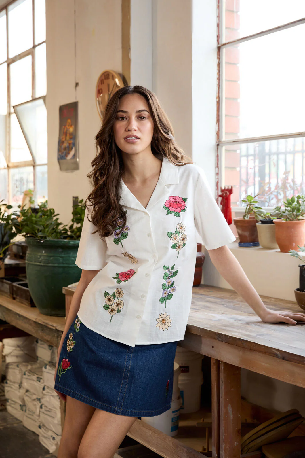 Fleur Embroidered Shirt - Image 2