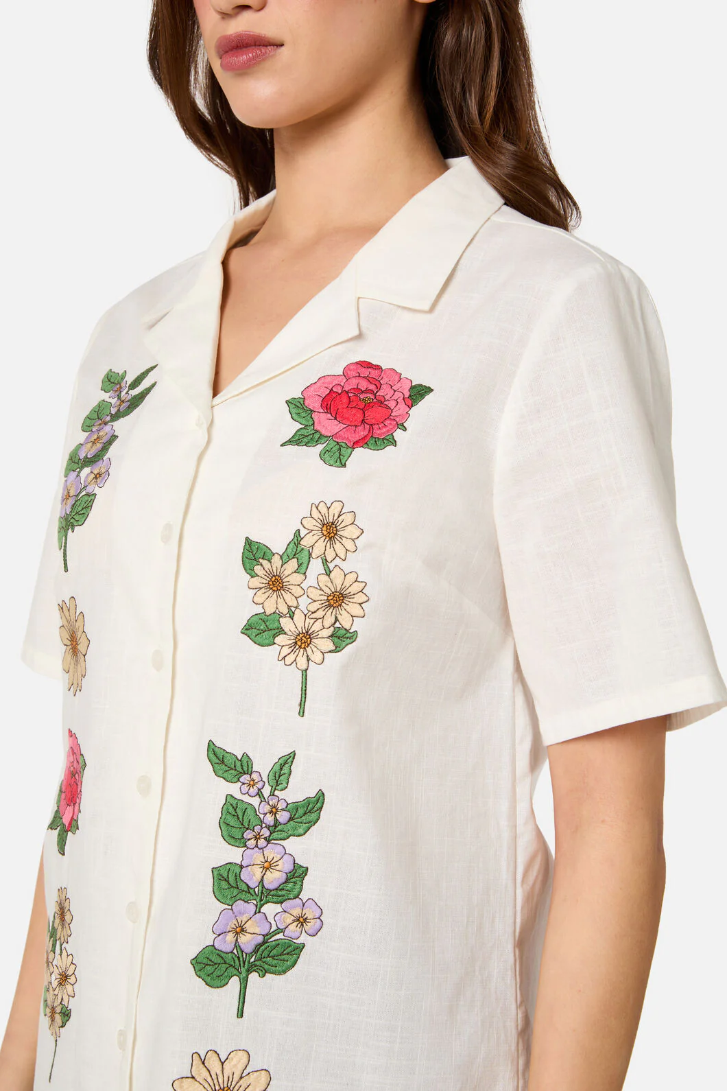 Fleur Embroidered Shirt - Image 8