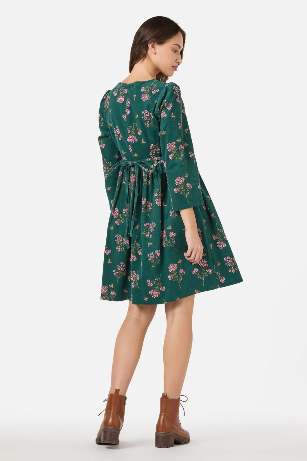 Flora Bee Cord Smock Dress - Image 4