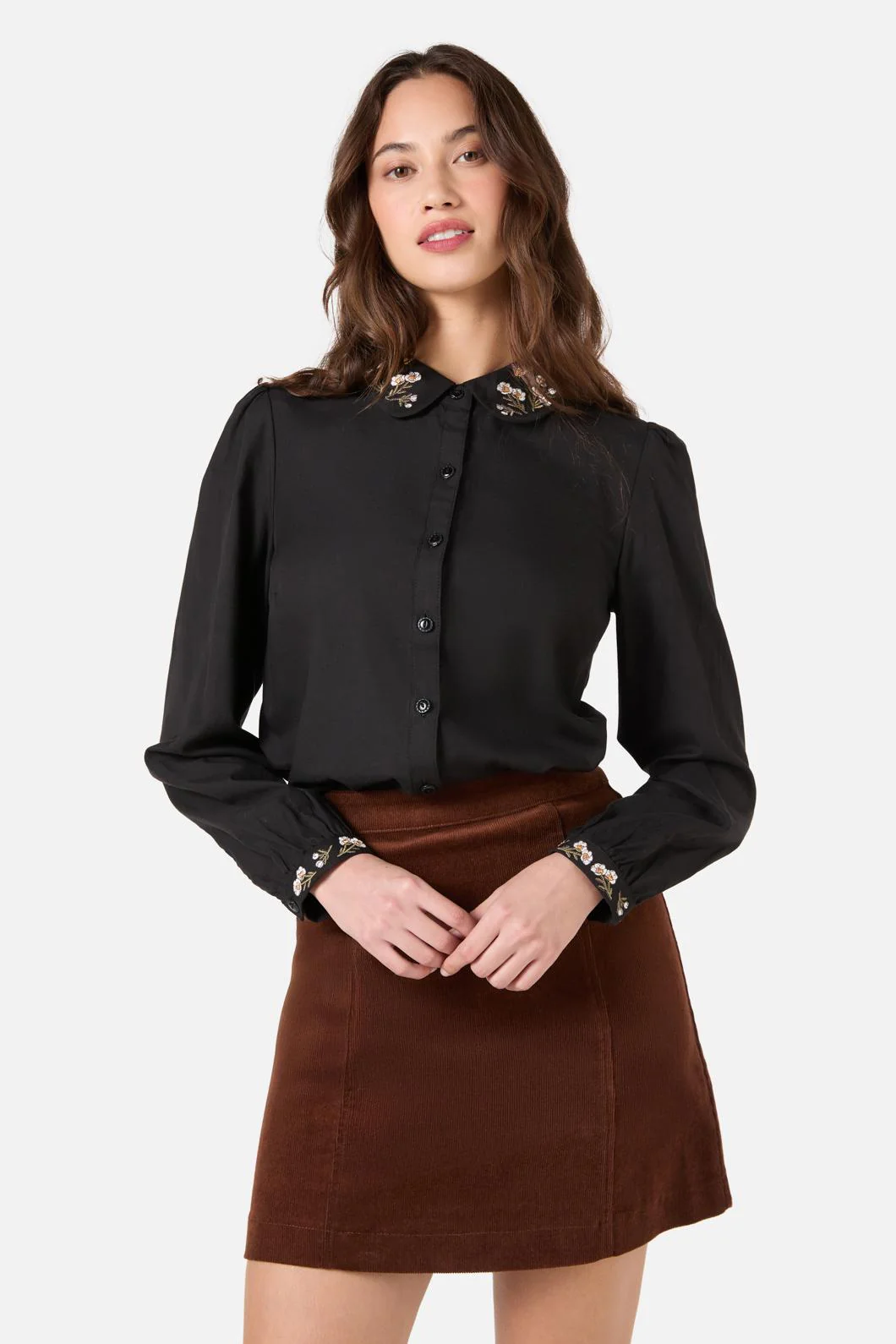 Flora Bee Embroidered Blouse - Image 3