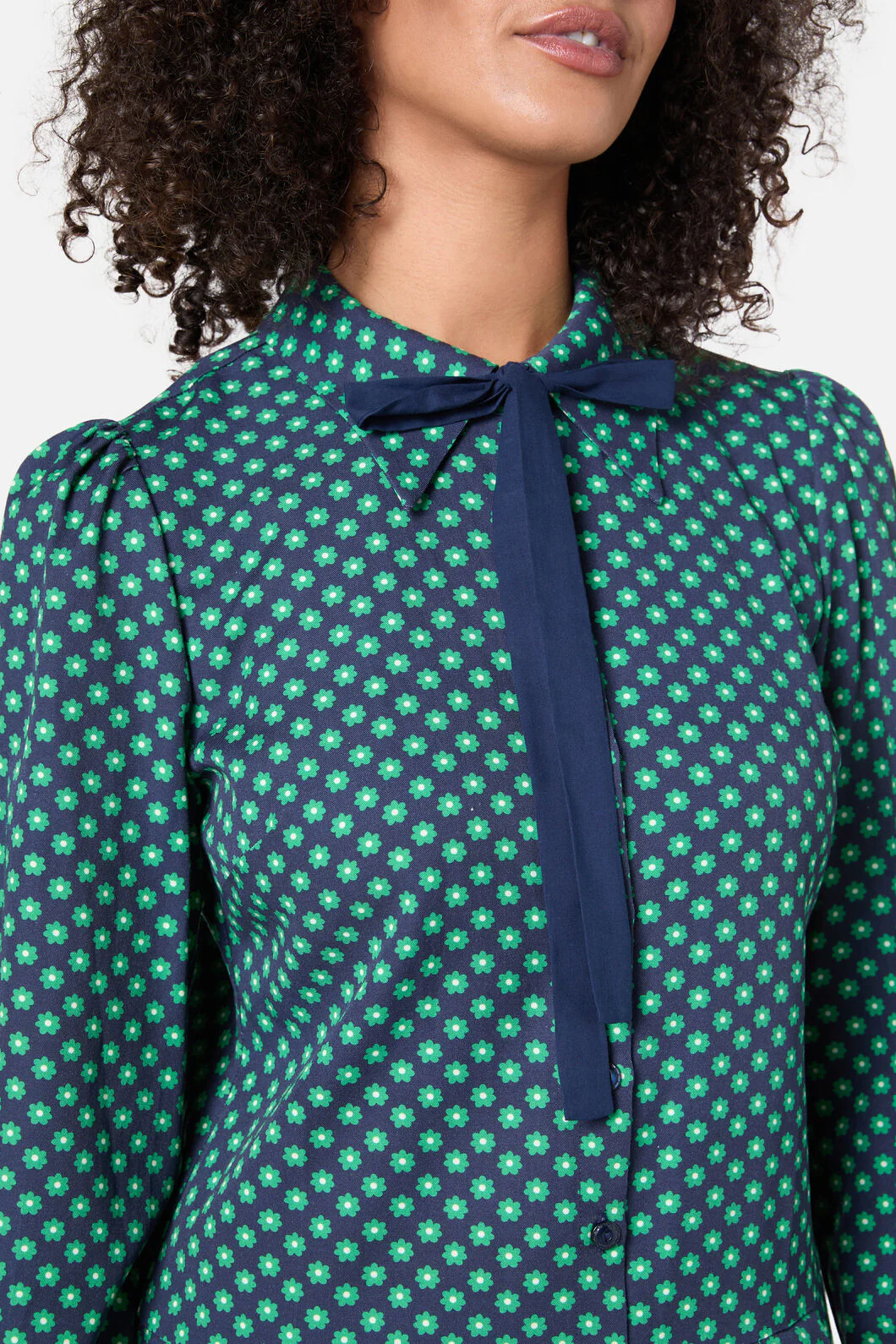 Flora Geo Shirt Dress - Image 11