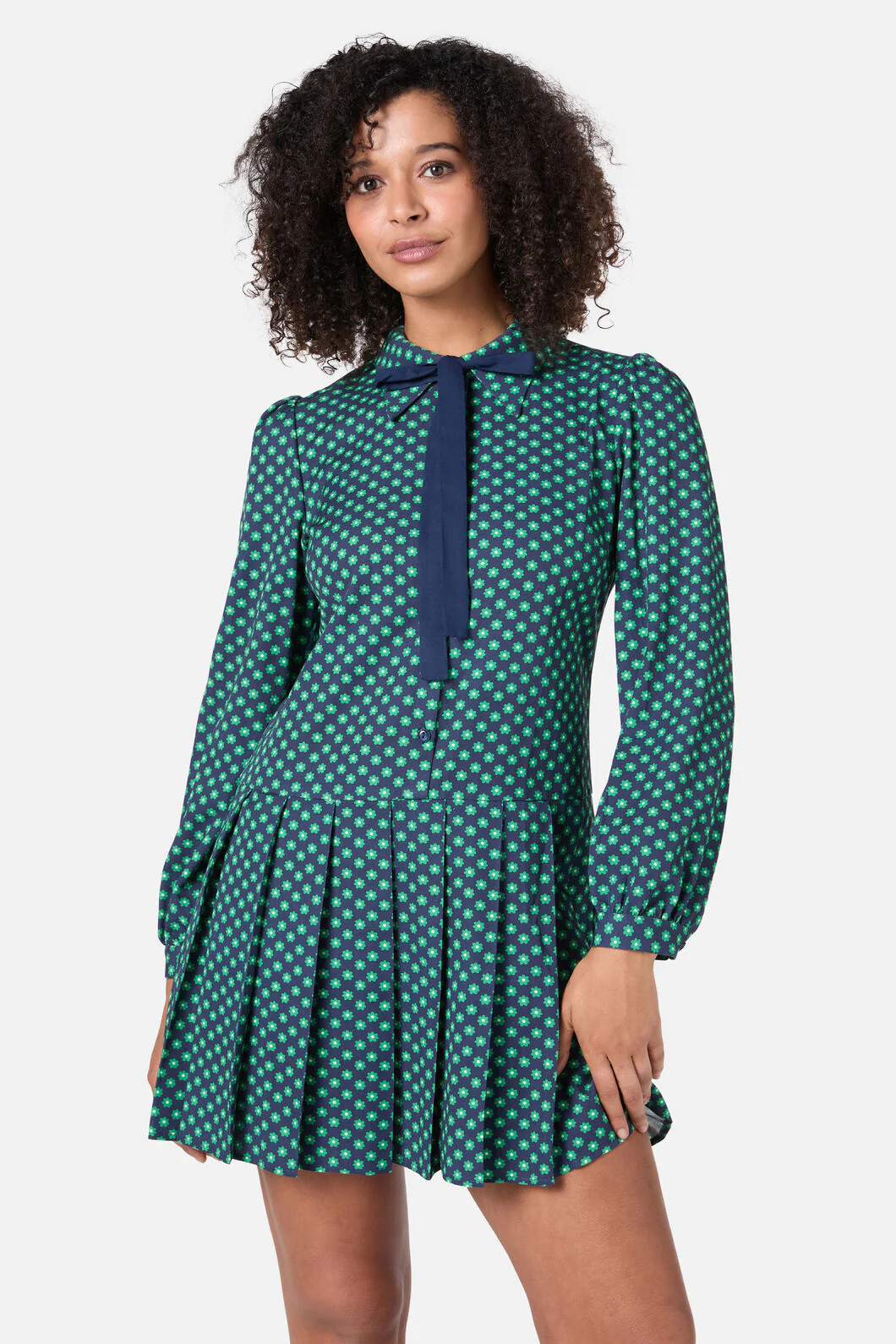 Flora Geo Shirt Dress - Image 7