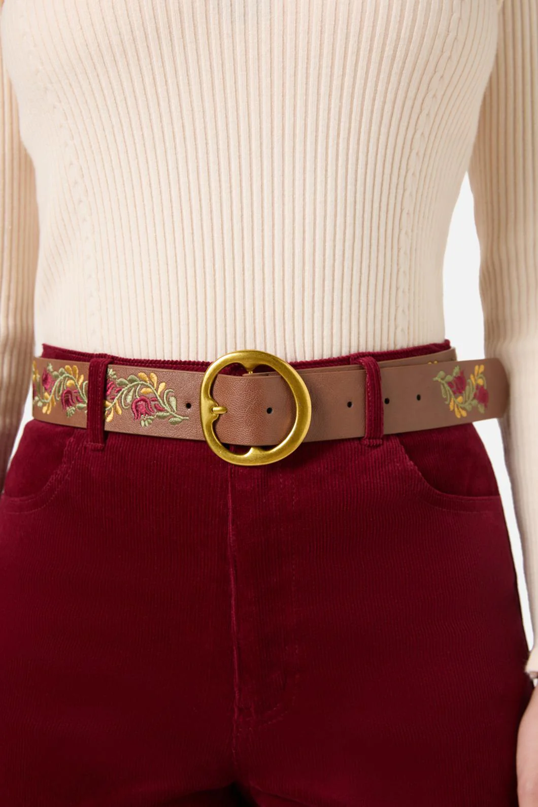 Floral Embroidered Belt - Image 2