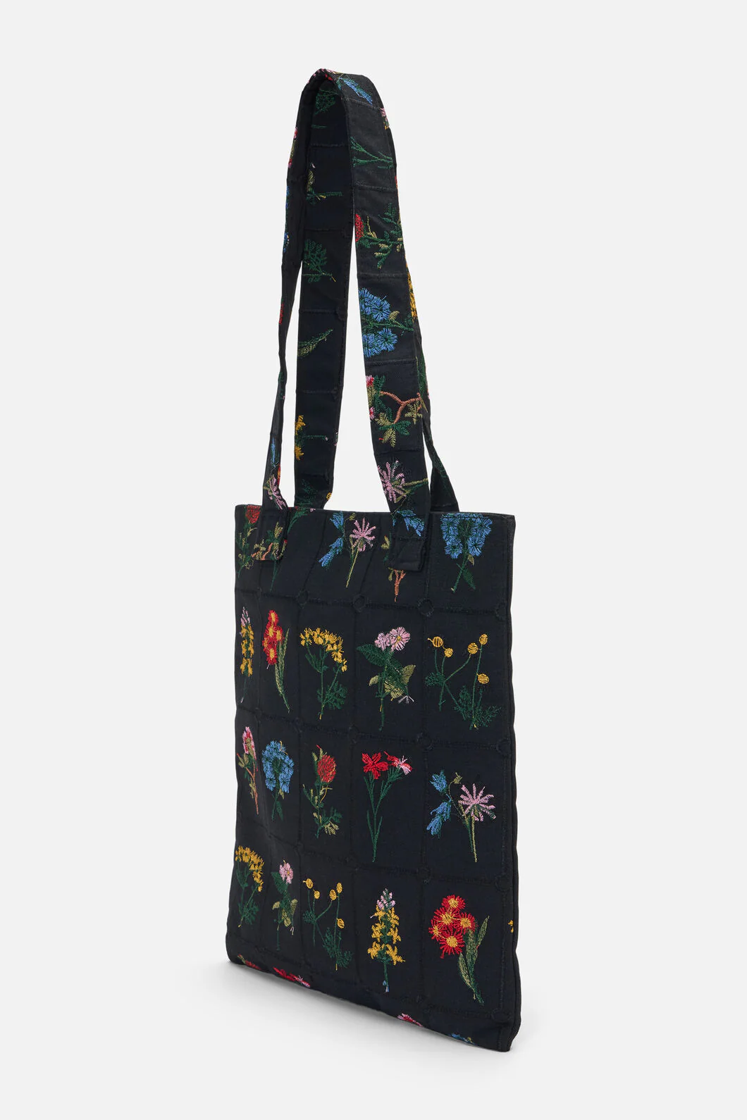Floral Embroidered Tote - Image 5