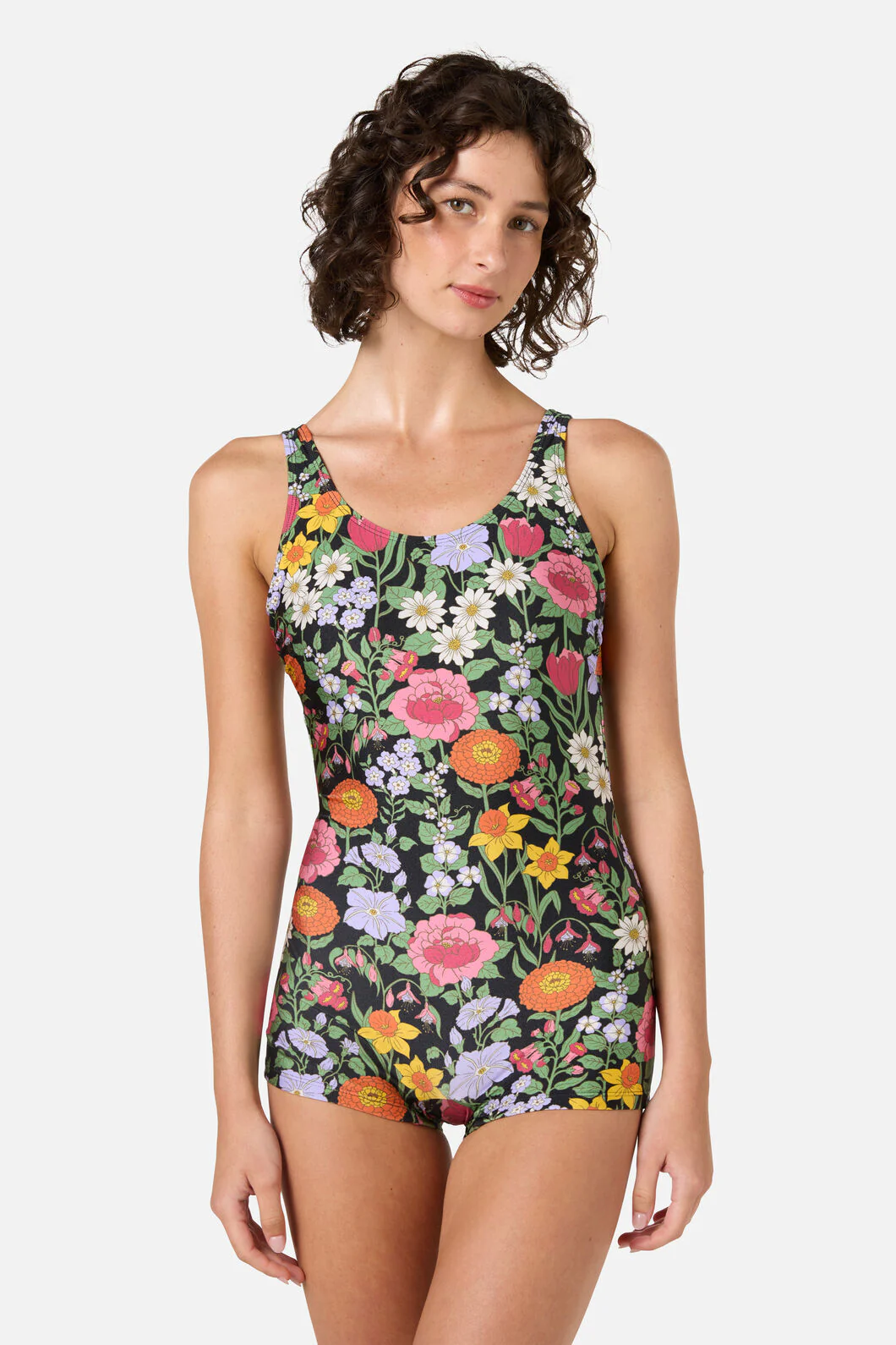 Floral Field Boyleg One Piece - Image 2