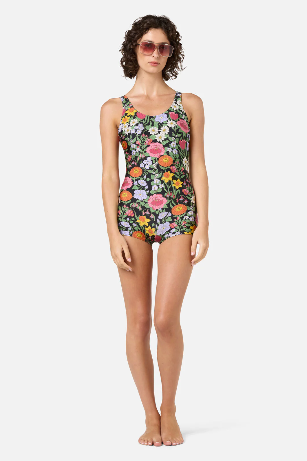 Floral Field Boyleg One Piece - Image 6