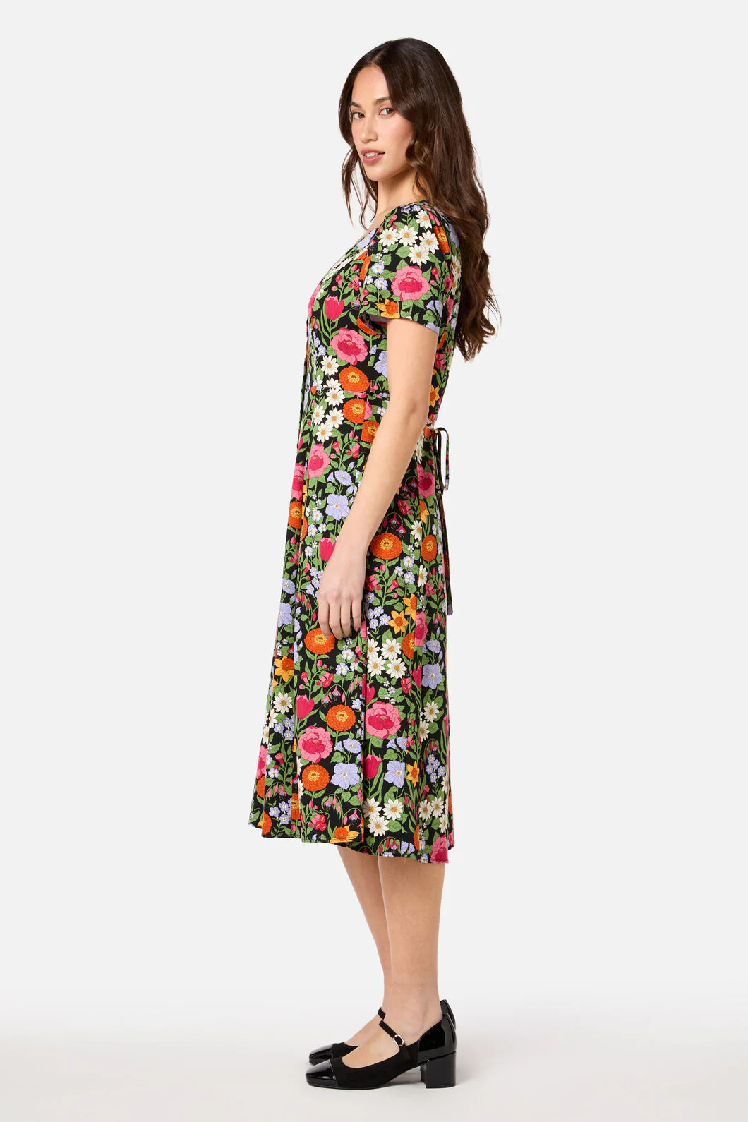 Floral Field Midi Dress - Image 5