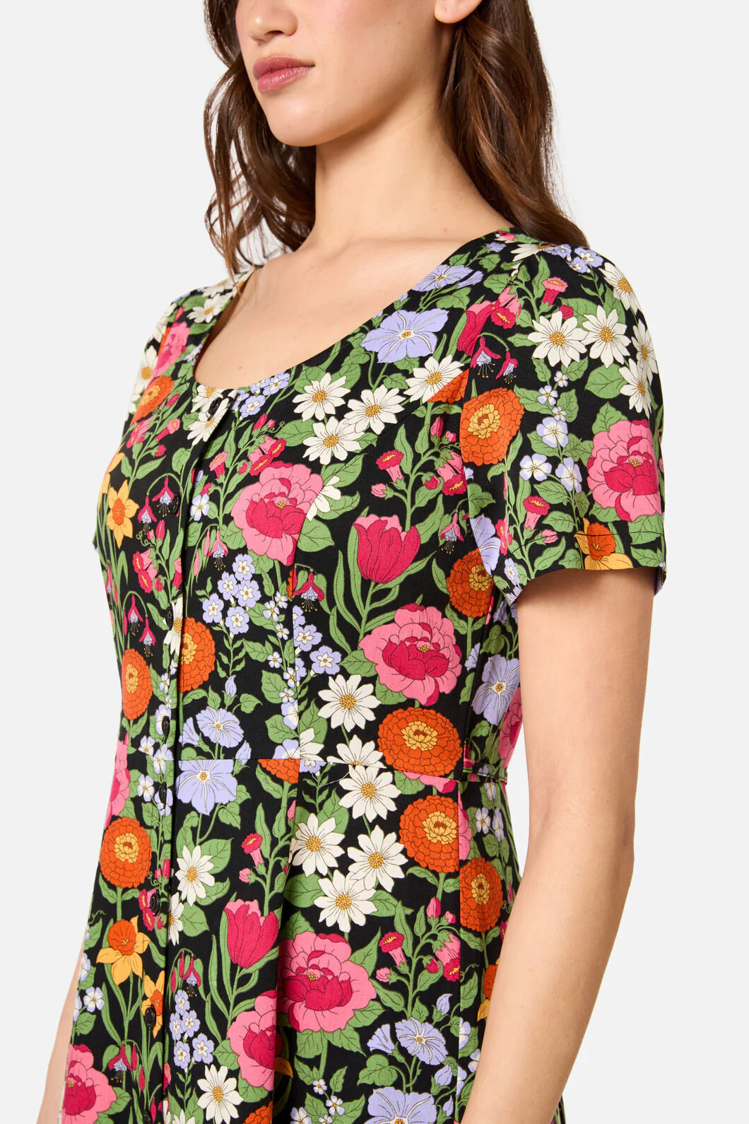Floral Field Midi Dress - Image 7