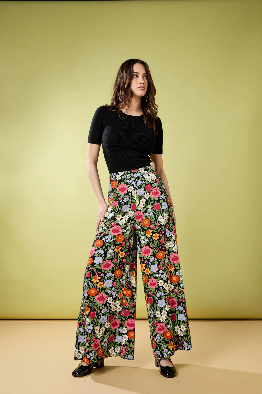 Floral Field Palazzo Pant - Image 5