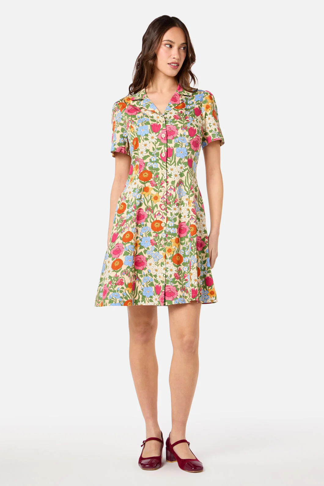 Floral Field Shirt Dress - Image 4