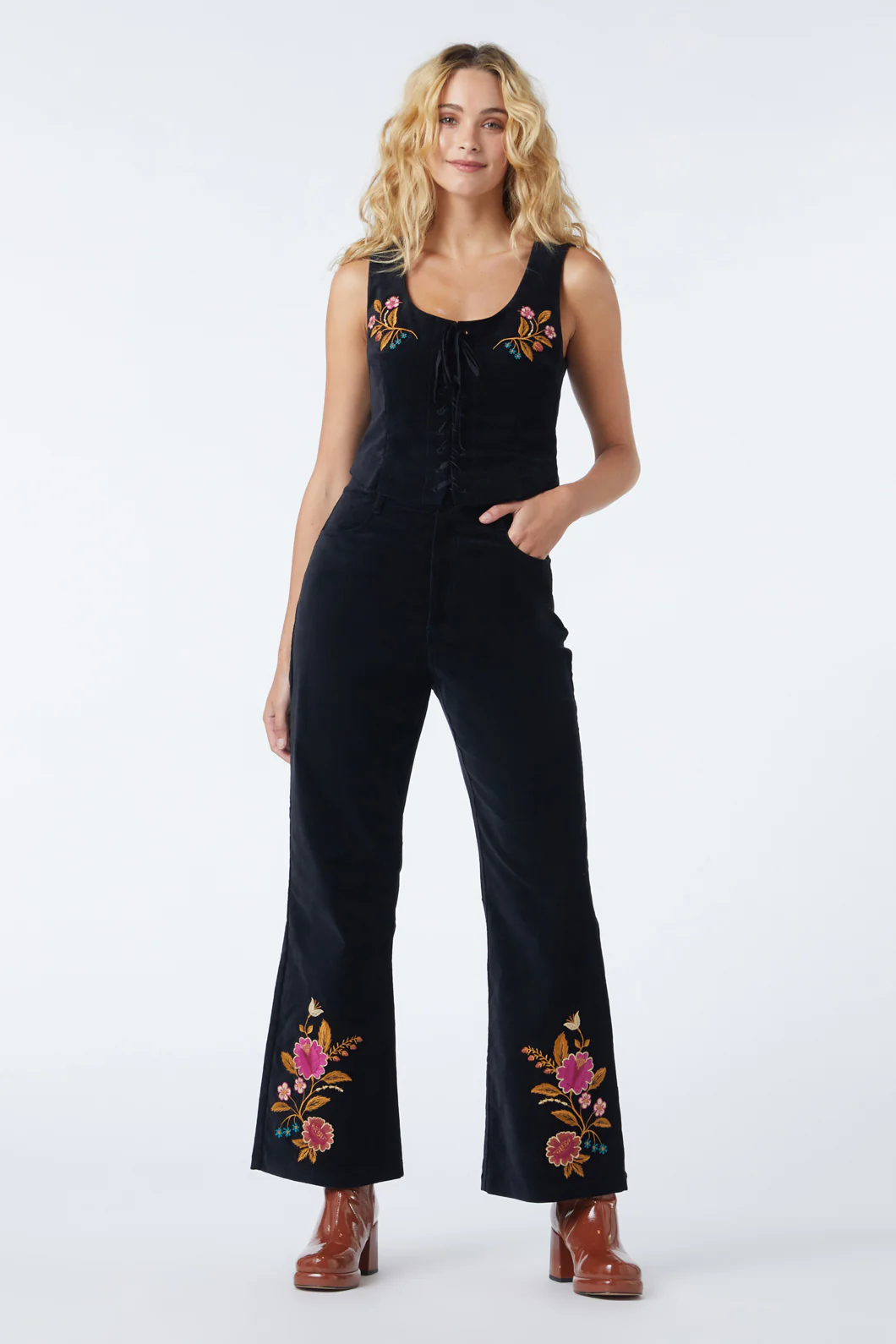 Florence Embroidered Jean - Image 2