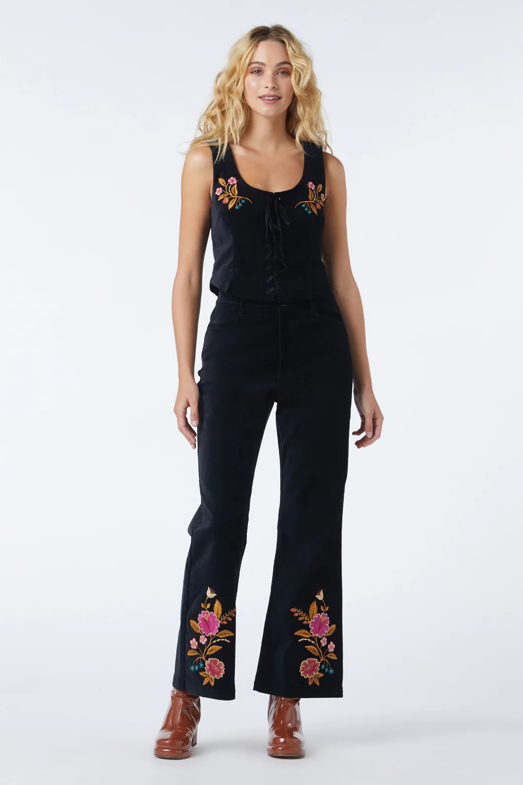 Florence Embroidered Jean - Image 3