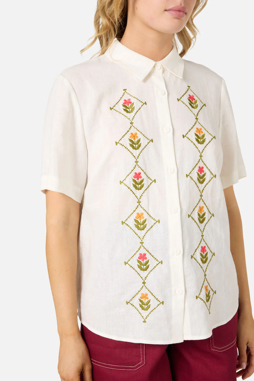 Flower Girl Embroidered Shirt - Image 10