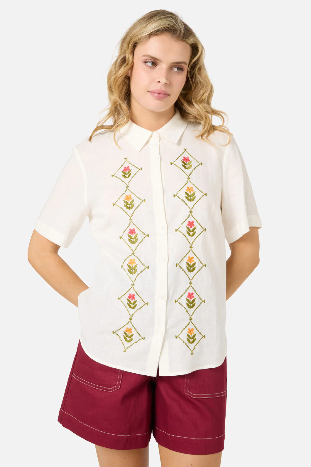 Flower Girl Embroidered Shirt - Image 2