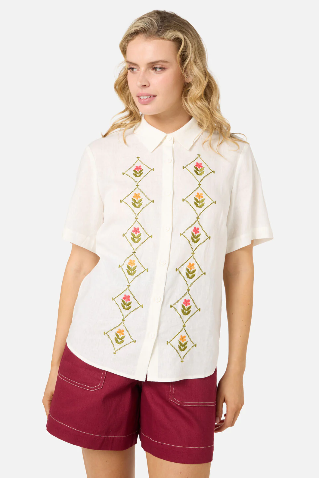 Flower Girl Embroidered Shirt - Image 4