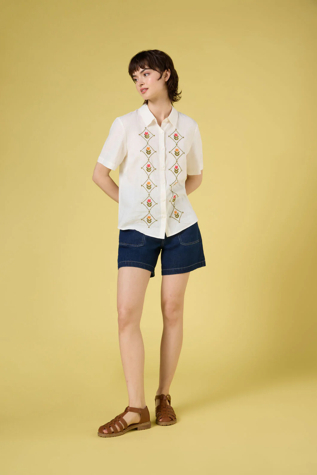 Flower Girl Embroidered Shirt - Image 7