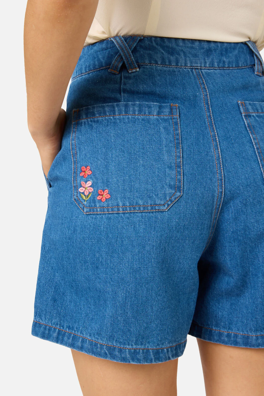 Flower Girl Embroidered Shorts - Image 7
