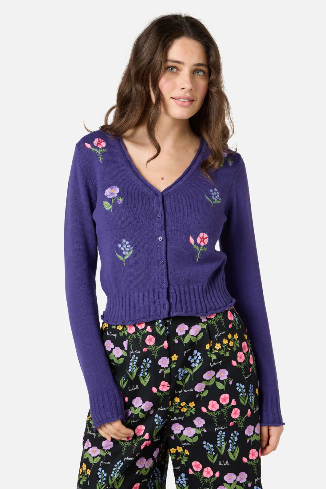 Flower Patch Emb Cardigan - Image 2