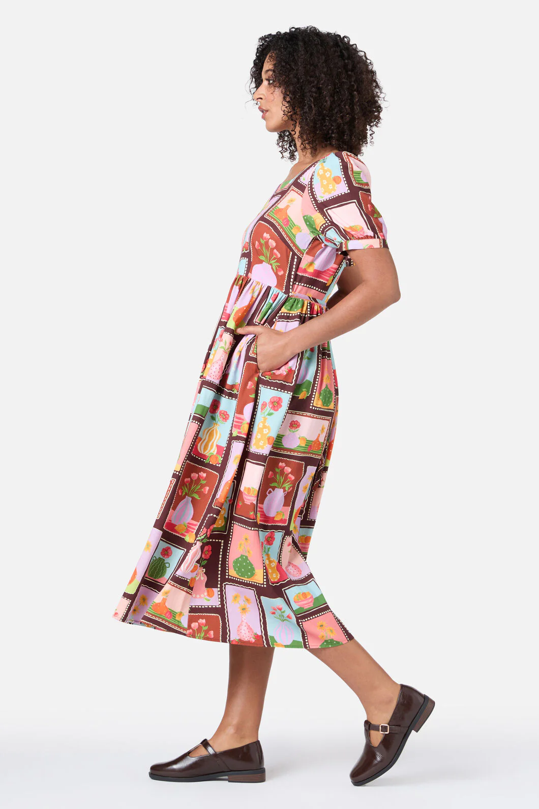Flower Vases Midi Dress - Image 4