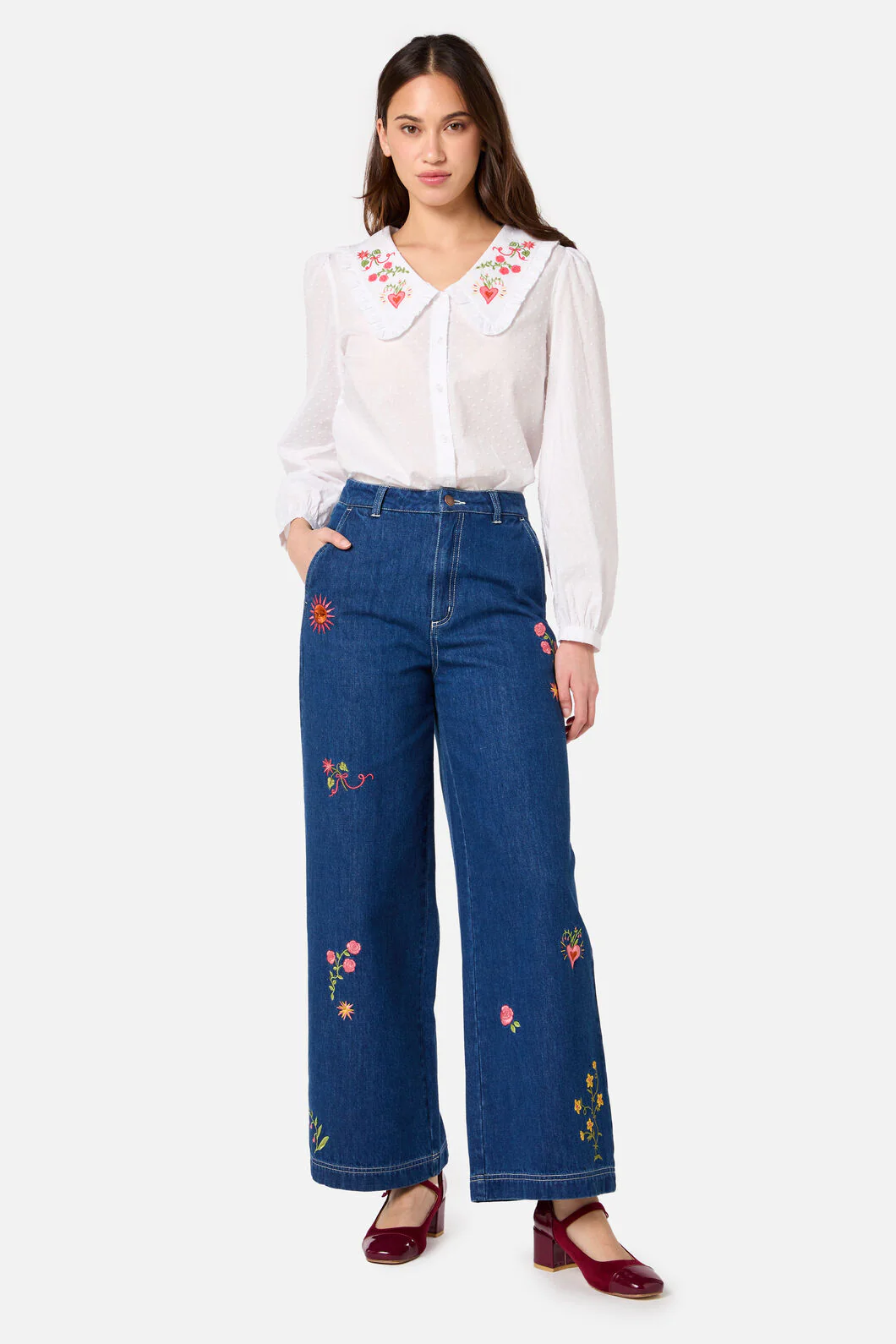 Folk Art Embroidered Blouse - Image 6