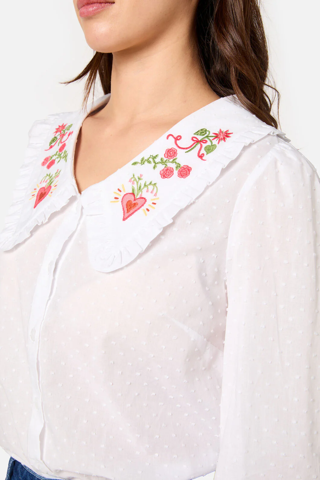 Folk Art Embroidered Blouse - Image 9
