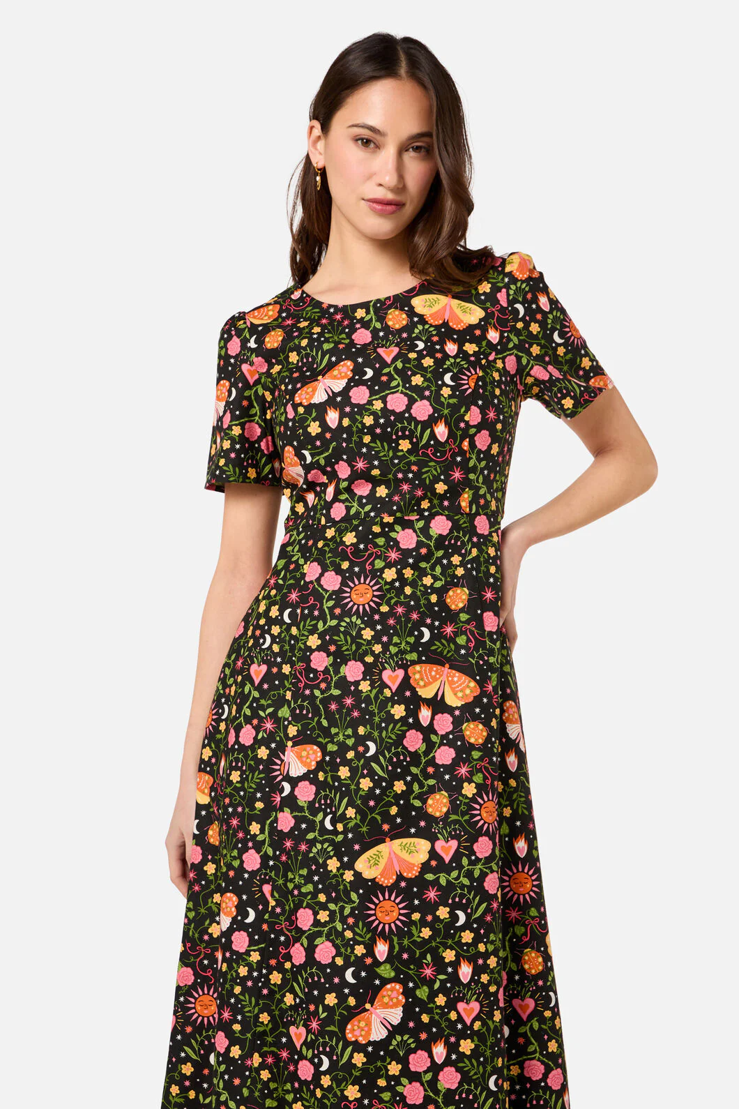 Folk Art Midi Dress - Image 3
