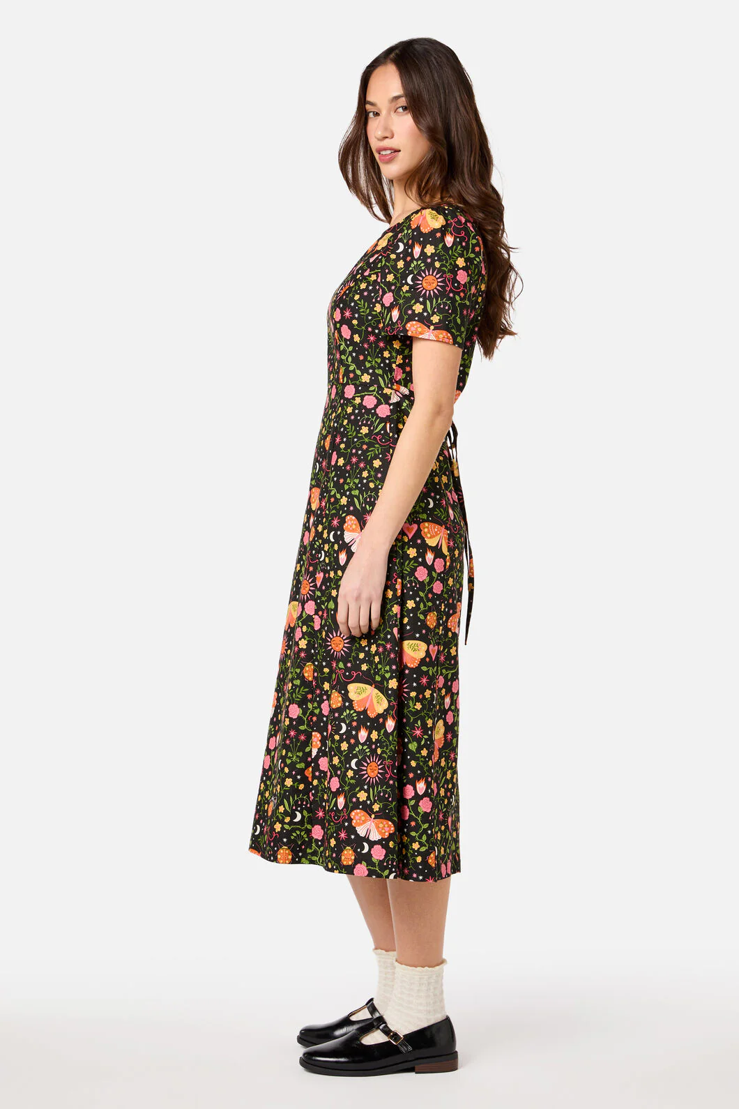 Folk Art Midi Dress - Image 4