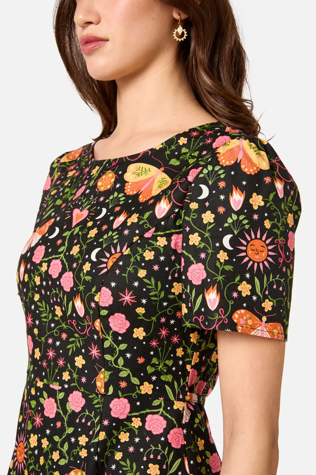 Folk Art Midi Dress - Image 6