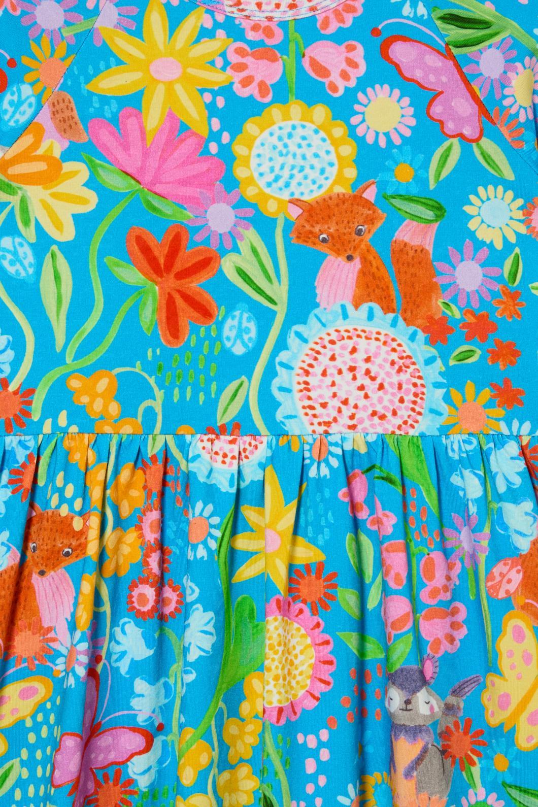 Folk Flower Kids Dress - Image 5