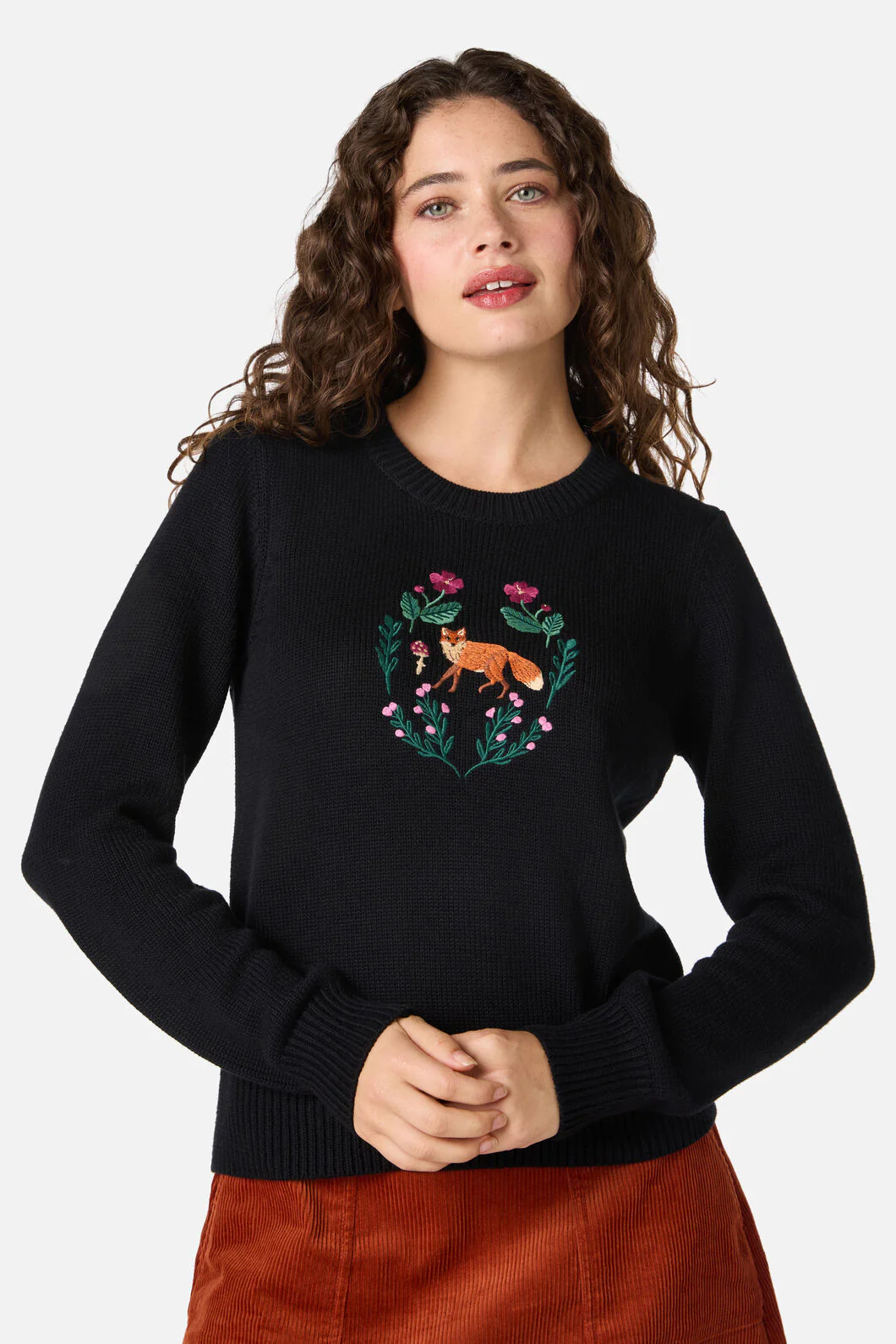 Fox Embroidered Jumper