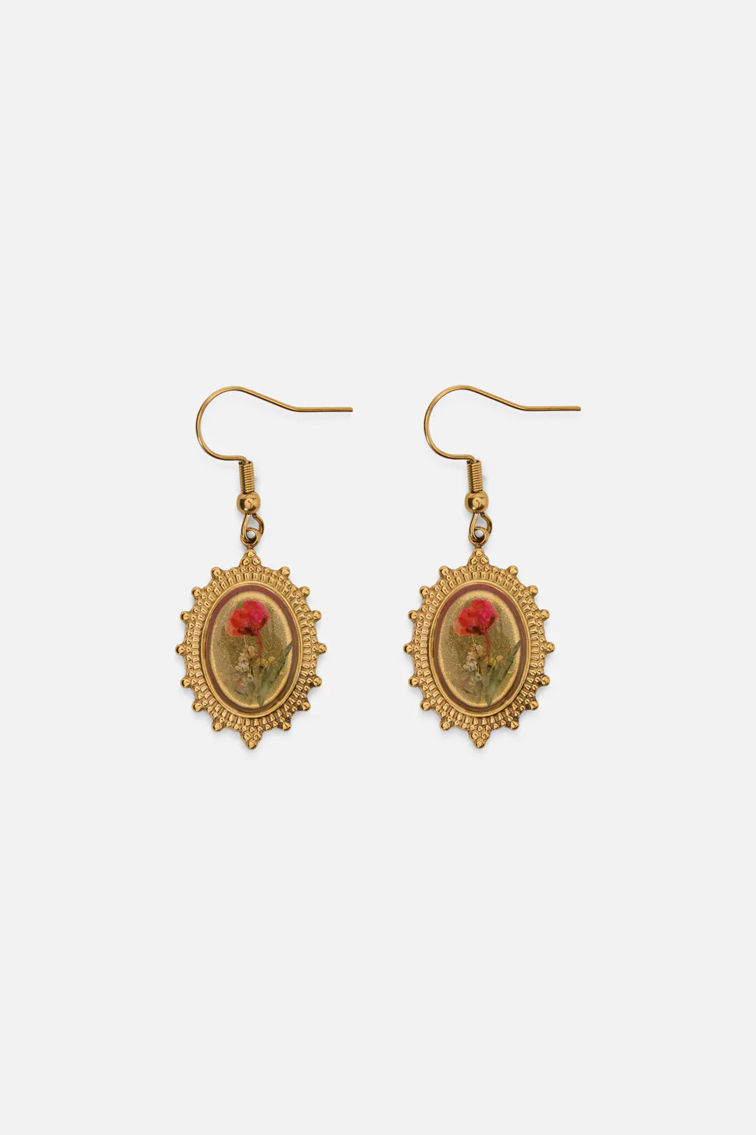 Framed Floral Earrings - Image 3