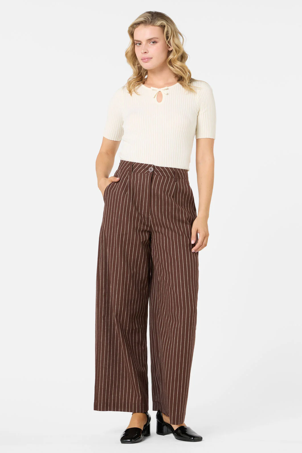 Frankie Pinstripe Pant - Image 10