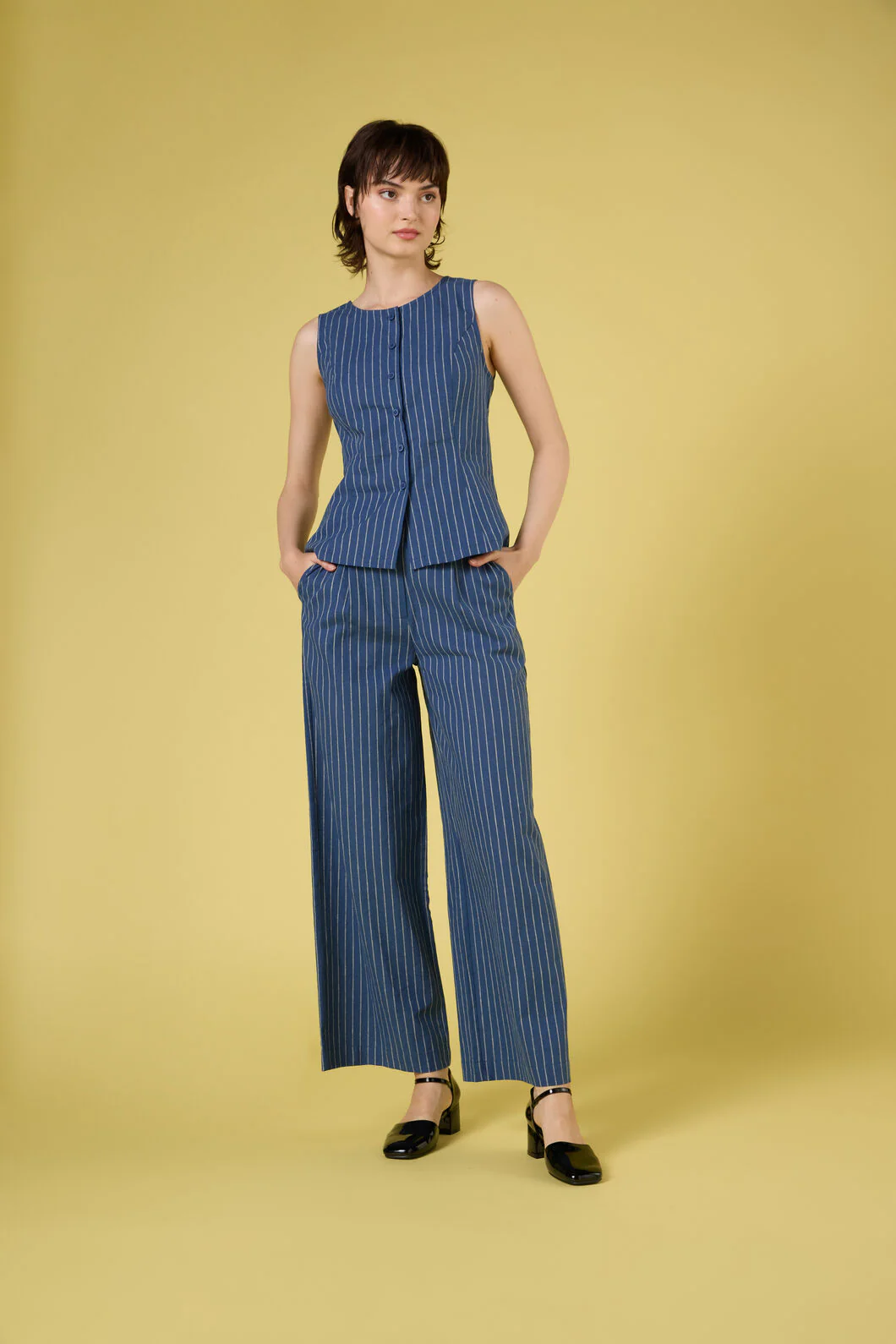 Frankie Pinstripe Pant - Image 5