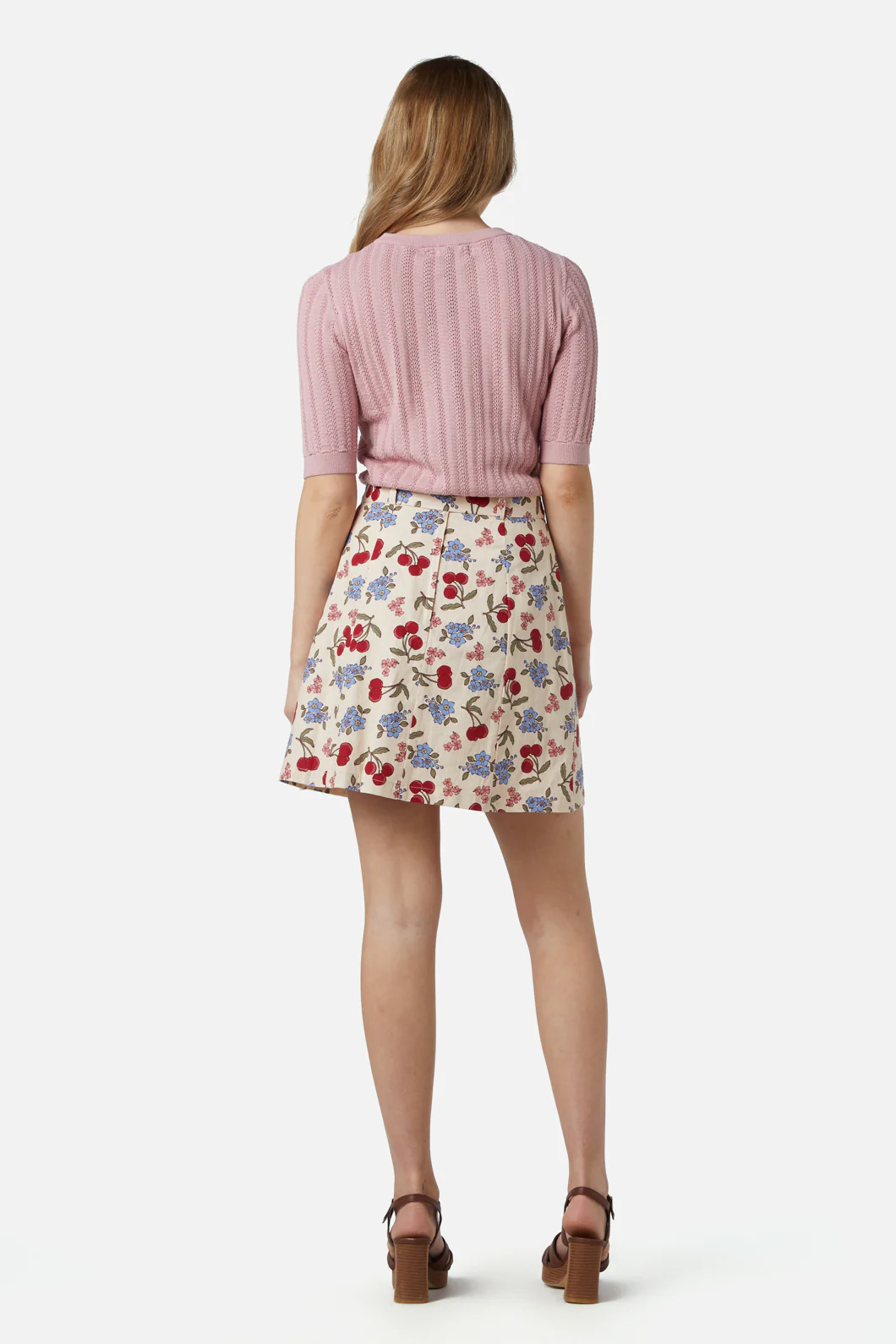 French Cherry Flippy Skirt - Image 4
