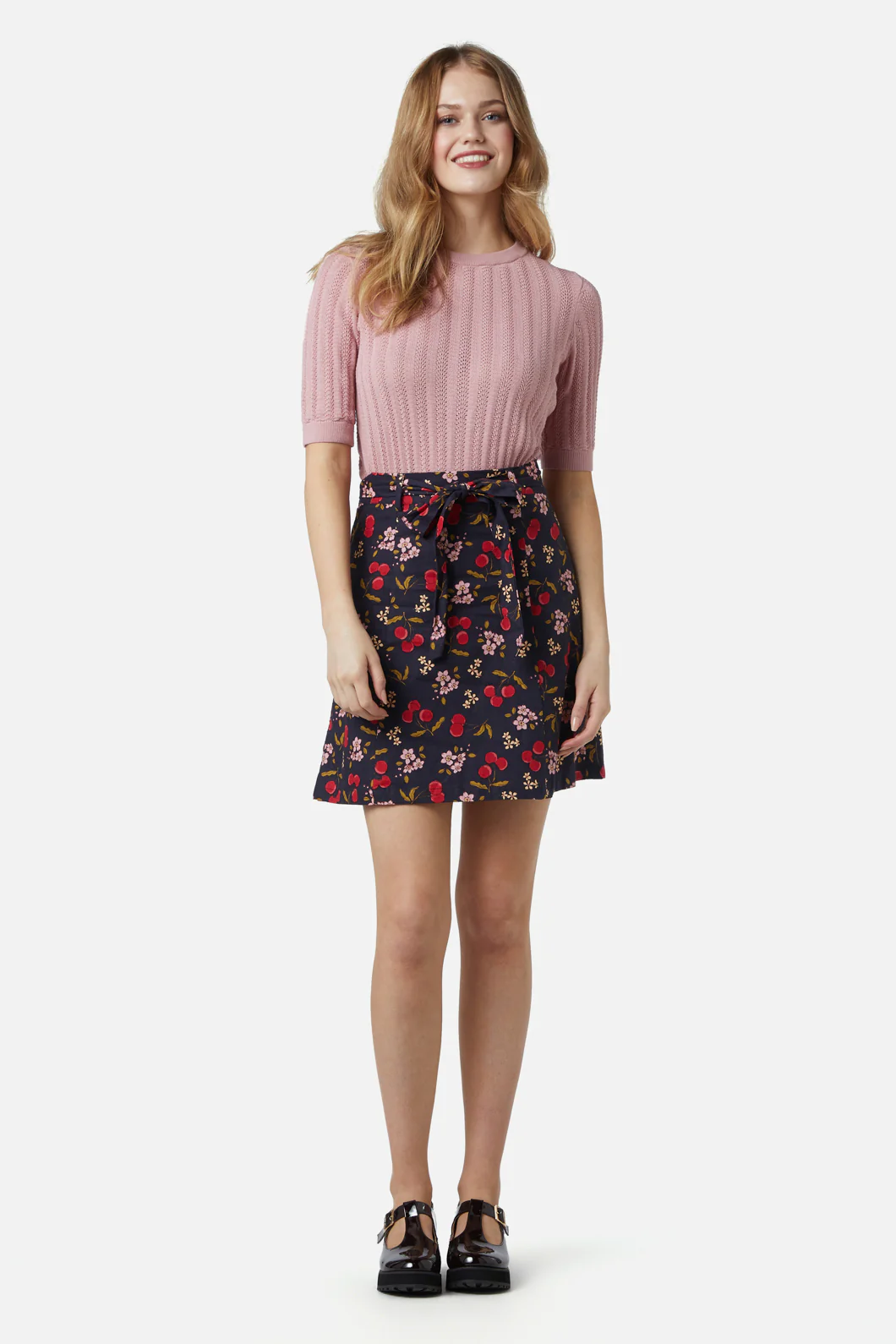 French Cherry Flippy Skirt - Image 6