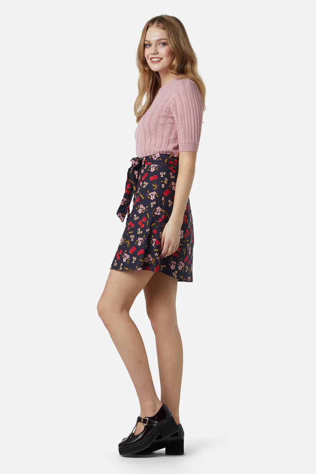 French Cherry Flippy Skirt - Image 7