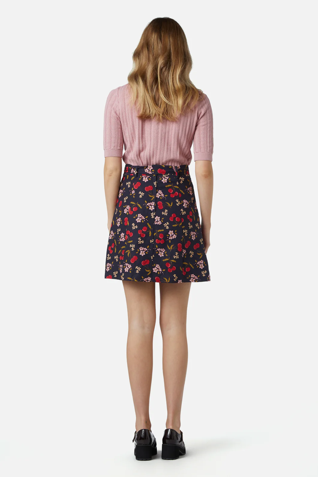 French Cherry Flippy Skirt - Image 8