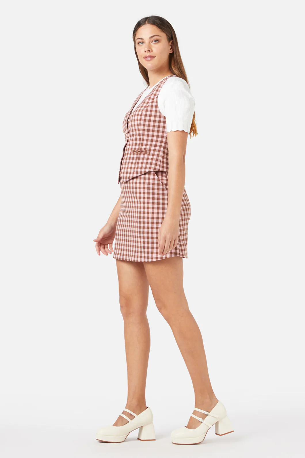 Gelati Gingham Vest - Image 3