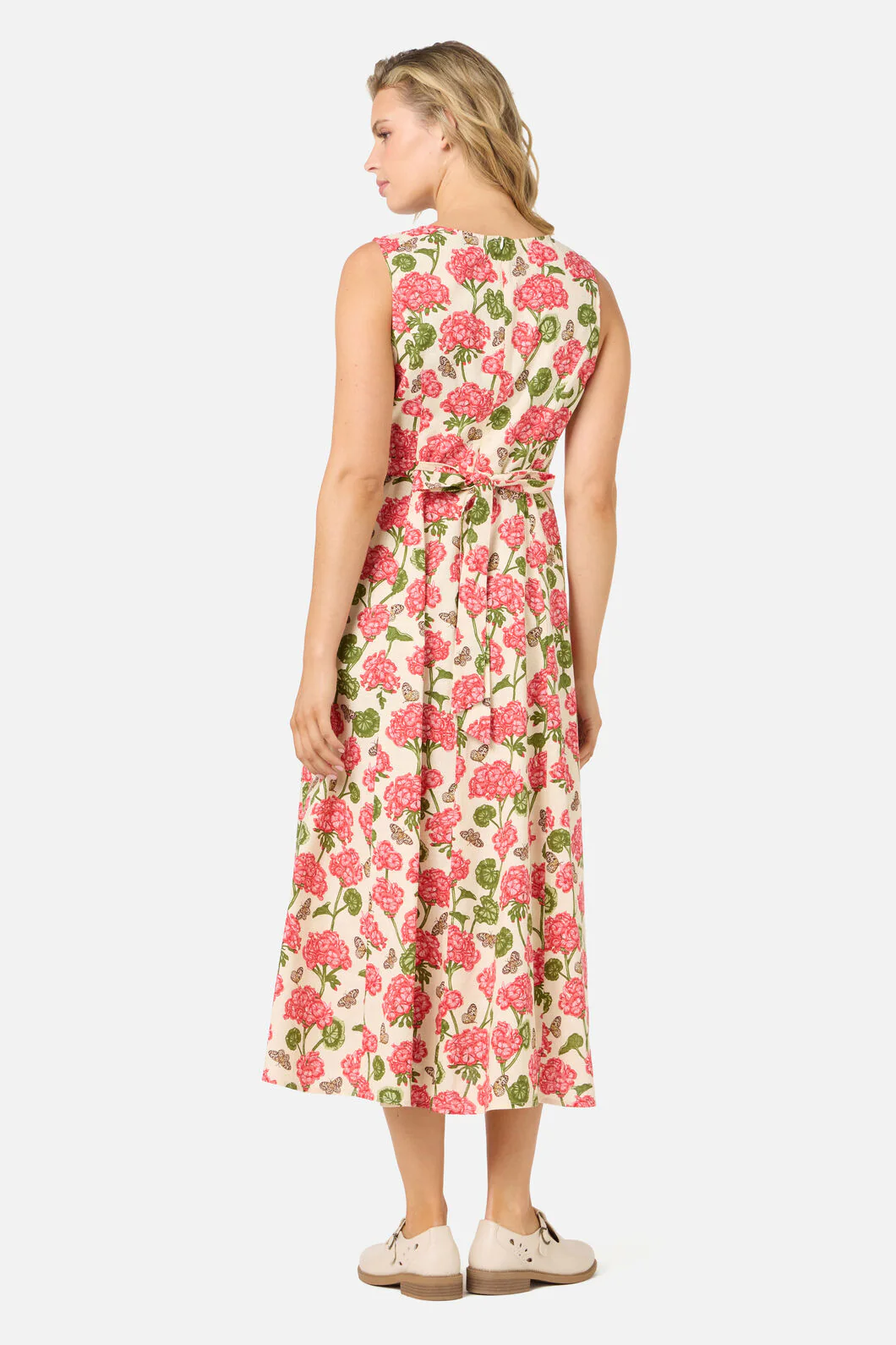 Geranium Flower Midi Dress - Image 6