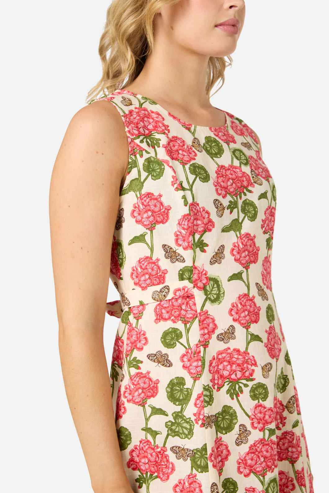 Geranium Flower Midi Dress - Image 7