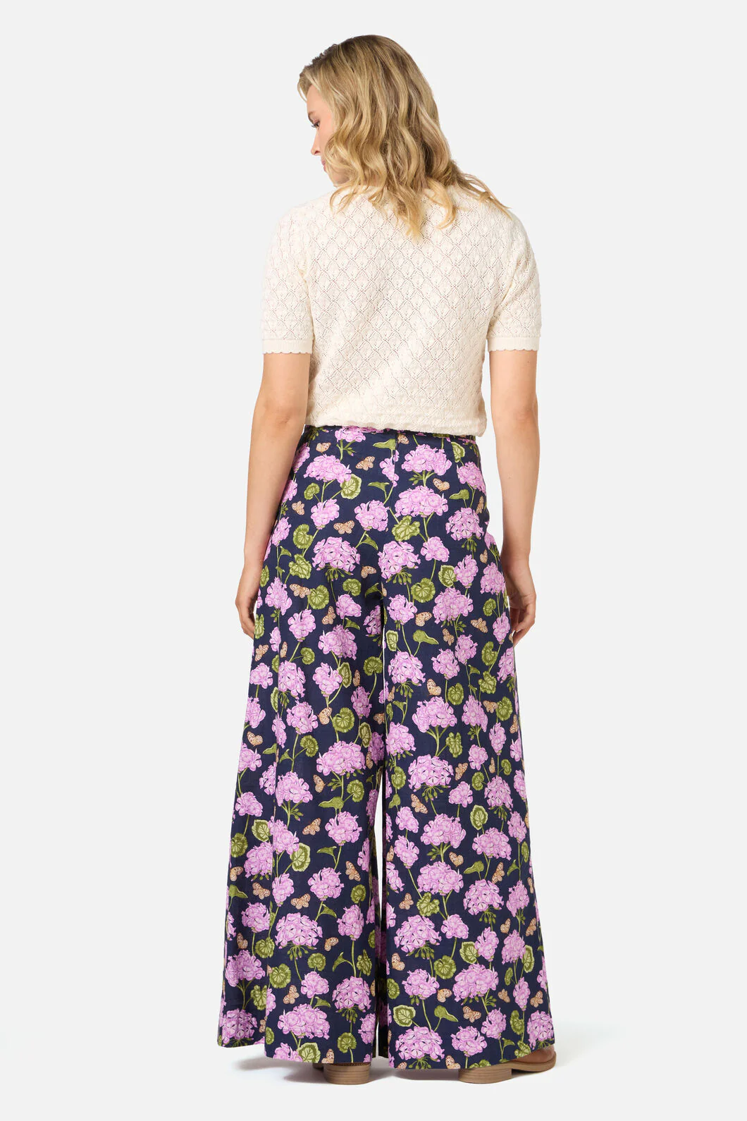 Geranium Flower Wide Leg Pant - Image 4